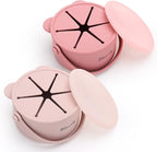 Silicone Snack Cups for Toddlers, Toddler Snack Containers, Baby Treat Catcher with DustProof Lid 2 Pack Dishwasher Safe and BPA Free 9 Oz