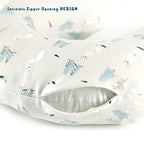 GRSSDER Nursing Pillow Cover Stretchy Minky Removable Nursing Covers for Breastfeeding Pillows, Ultra Soft Comfortable Slipcover for Boy and Girls, Cute Wild Forest Mongooses Pattern