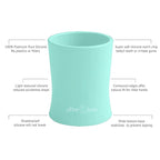 otterlove Silicone Baby & Toddler Training Cup - Pediatric OT Approved - 100% Platinum Pure LFGB Silicone - Unbreakable - Plastic Free - Tiny Cup Perfect for Baby Led Weaning (Mint)