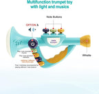 Generic Toddler Musical Instruments Toy, Trumpet, Harmonica, Recorder Flute for Kids Baby, Musical Toys Set for Children, Gifts for Boys Girls Ages 2 3 4 5, Blue