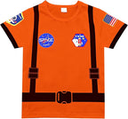 Toddler Kids Boys Royal Prince Charming Uniforms Baby Police Astronaut Outfit Halloween Prison Cosplay Costume