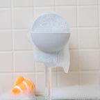 Munchkin® Soft Spot™ Bath Spout Cover for Baby, Bathtub Guard with Built-in Bubble Bath Dispenser, Silicone, Grey