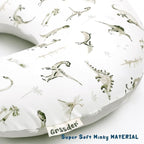 GRSSDER Nursing Pillow Cover Stretchy Minky Removable Nursing Covers for Breastfeeding Pillows, Ultra Soft Comfortable Slipcover for Boy and Girls, Stylish Pretty Dinosaur
