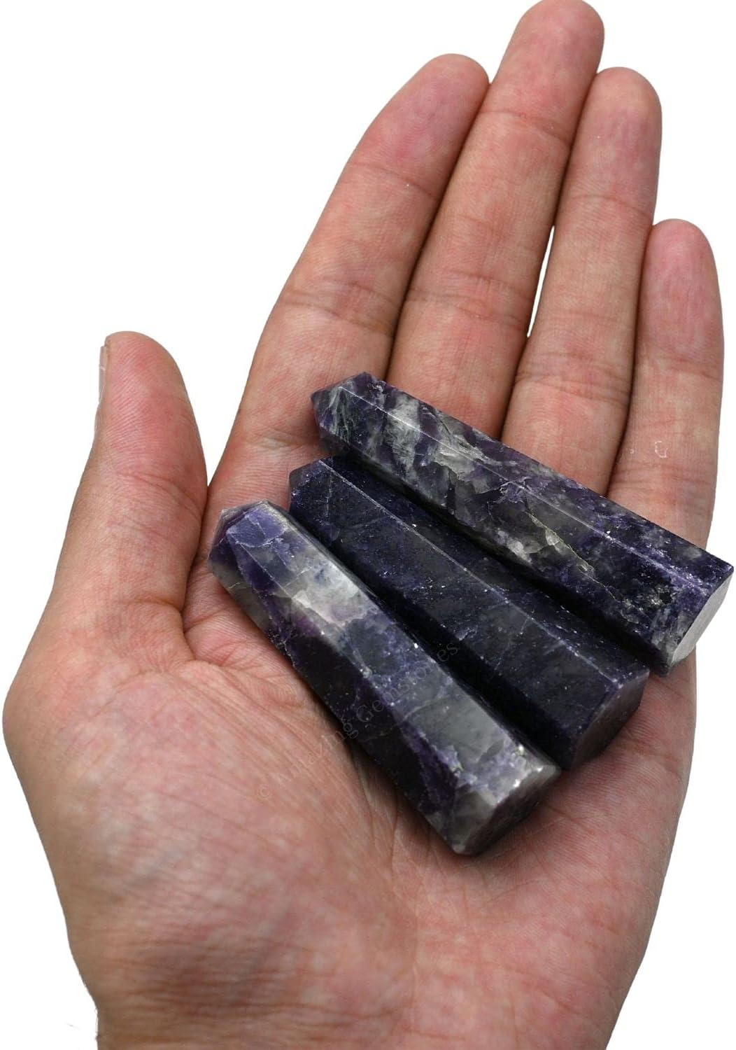 Amazing Gemstone Lepidolite Crystal Towers ~ Natural Healing Crystal Point Obelisk for Reiki Healing and Crystal Grid (2" to 3" INCH)