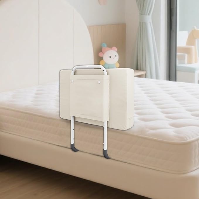 Bed Rail for Toddlers, Adjustable Baby Bed Rail Guard for Twin and Full Size Beds, Bed Safety Rails for Children with Non-Slip Base, Removable Washable Cover, Easy Installation (1 Pack)