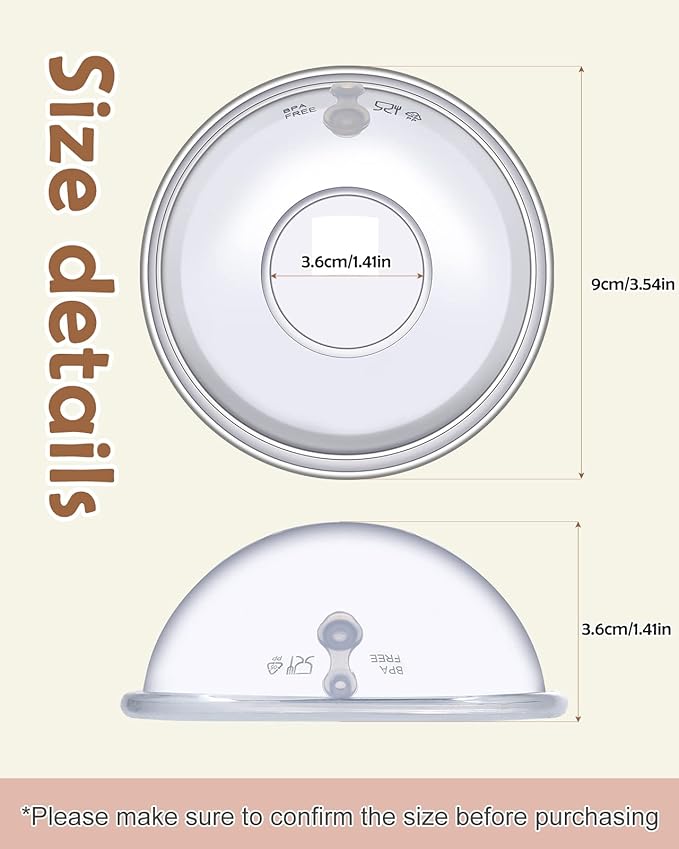 Lictin Milk Collector Catcher for Breastmilk - Breast Shells & Milk Catcher for Breastfeeding Relief (2 in 1), Protect Sore Nipples for Breastfeeding, Collect Breast Milk Leak for Nursing Moms