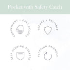 RED ROVR Mini Roo Lightweight Backpack | 6 pockets for everyday essentials (Charcoal)