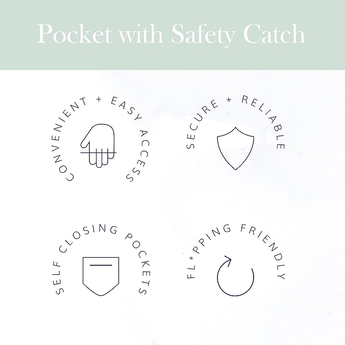 RED ROVR Roo Lightweight 1 LB Diaper Bag Backpack | 11 organizational pockets| Durable & Water-Resistant (Truffle Doodle)