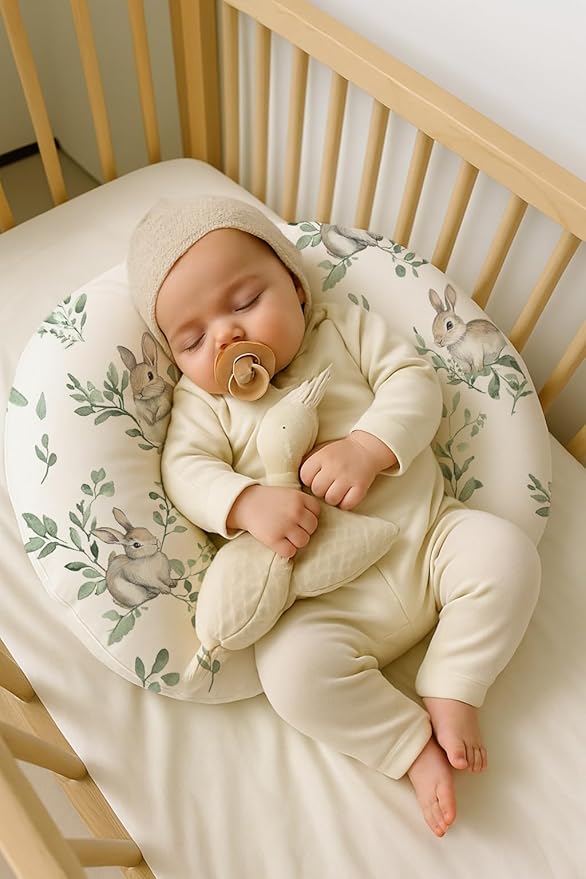 Nursing Pillow Covers 2 Pack, Breastfeeding Pillow Slipcovers Soft and Stretchy, Nursing Covers for Baby Girls Boys Newborn