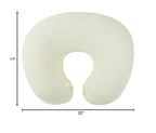 Onacosht Muslin Nursing Pillow Cover Soft 100% Cotton Feeding Pillow Slipcover Fits Standard Infant Nursing Pillow for Baby Boy and Girl, Ivory White