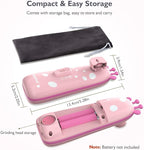 Baby Nail Trimmer Electric Baby Nail File Safe Baby Nail Clippers with Light 10 Grinding Heads Queit Baby Nail Polish Grooming Kit for Newborn Infant Toddler Toes Fingernails Care, Pink