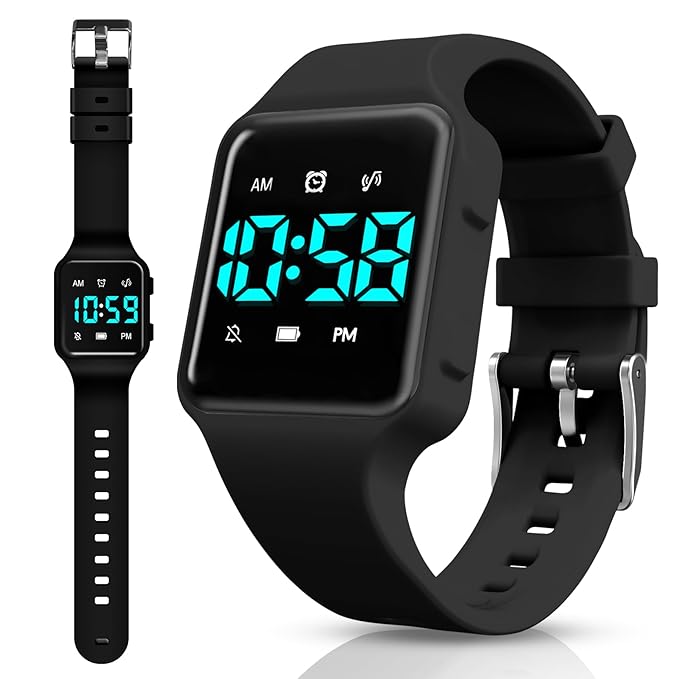 Potty Training Watch for Toddlers & Kids with Countdown, Flashing Lights, Fun Music or Vibration Alerts - Waterproof Interactive Toilet Training Reminder for Boys & Girls Ages 2-9