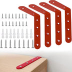 Anti Tip Furniture Anchors for Baby Pet Proofing,Furniture Wall Anchor Furniture Dresser Bookshelf Falling Prevention Device for Children (Red)