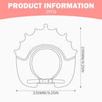 2PCS Baby Shower Cap Adjustable Crown Shape Baby Hair Washing Shield Waterproof Lightweight Plastic Bath Visor for Toddlers