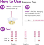 Easy@Home Pregnancy Test Strips with 20 Urine Cups – Early and Accurate Detection, Fast Results, Designed for Convenient Home Testing