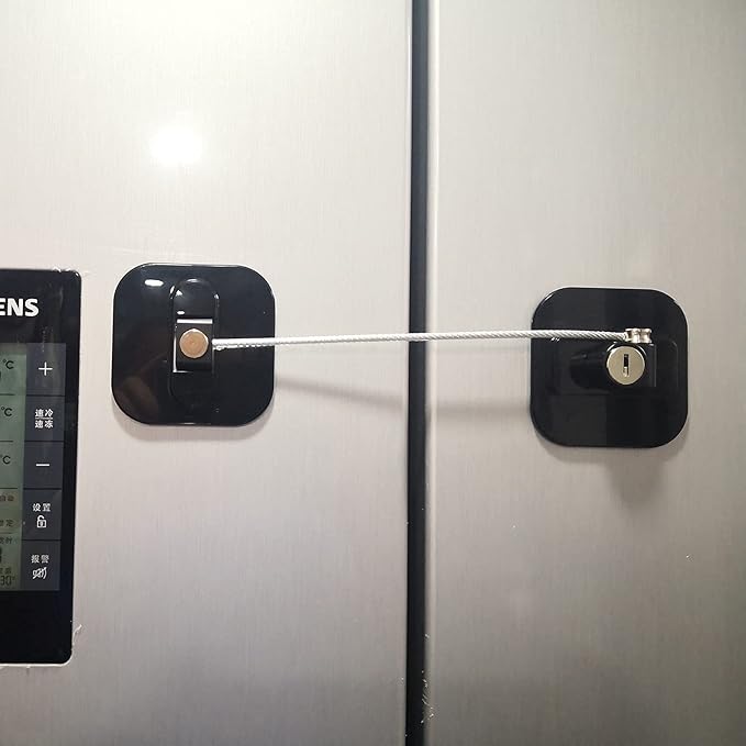 YEYA Upgraded Refrigerator Lock for Adults, Fridge Locks for Kids with Key