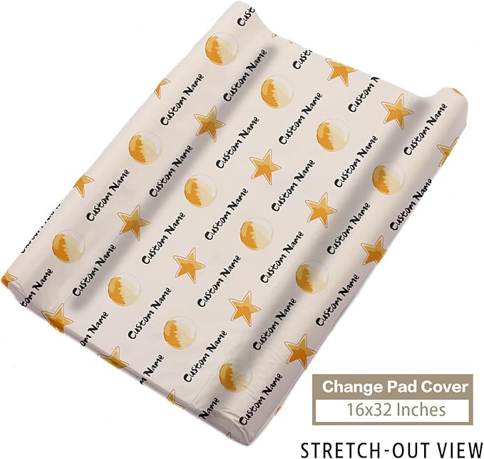 Personalized Baby Crib Bedding Set - Astronaut Planting Theme Nursery Bedding Sets 3 Piece with Custom Name Blanket, Fitted Crib Sheet & Changing Pad Cover – Ideal Newborn Gift for Boys