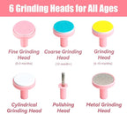 Baby Nail Trimmer Electric-6 in 1 Baby Nail File Clippers Infant Grooming Kit Manicure Set for Toddler or Adults, Pink