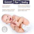 Pura Size 3 Eco-Friendly Diapers (9-20 lbs) Totally Chlorine Free (TCF) Hypoallergenic, Soft Organic Cotton, Sustainable, up to 12 Hours Leak Protection, Allergy UK, 1 Pack of 26 Diapers