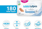 WaterWipes Sensitive+ Newborn & Baby Wipes, 3-In-1 Cleans, Cares, Protects, 99.9% Water, Unscented & Hypoallergenic, 180 Count (3 Packs)