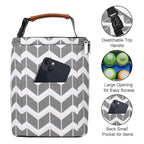 BreastMilk Cooler Bag with Ice Pack Fits 4 Baby Bottles Up to 9 Ounce, Large Baby Bottle Bag Fits for Nursing Mom Daycare