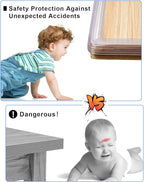 Baby Proofing,16.4ft(5M) Silicone Soft Corner Protectors with Pre-Taped Strong Adhesive, Edge Protectors for Sharp Corners of Cabinets, Tables