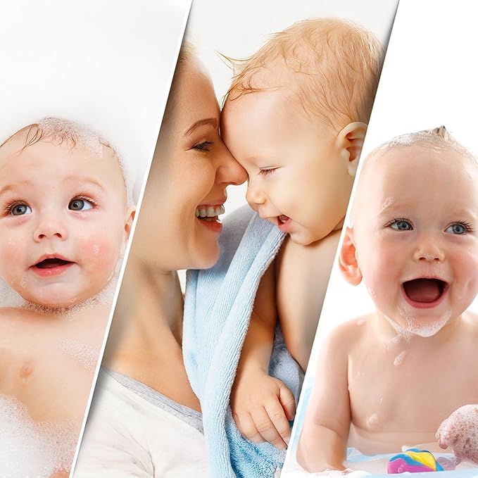 San Francisco Baby Bamboo Rayon Washcloths for Newborn - Soft, Absorbent, 6-Piece, White