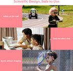 IFECCO Kids Open Ear Headphones - Kids Girls Bluetooth 5.3 Conduction Headphones with Mic,Ultra-Light,IPX5 Waterproof and Safer for Children Wireless Headphones,Perfect for School Travel Gifts (Pink)