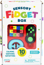 Chuckle & Roar Sensory - 10pk Sensory Fidget Box - Tactile and Sensory Engagement Play - Preschool Friendly - Safe and Durable - Ages 3 and up
