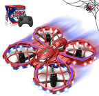 Spider Drone for Kids, Jomzuci RC Mini Drone with 360°Flip, Hover Indoor Drones for Kids 8-12 with 2 Batteries, Headless Mode, 3 Speed Mode, Quadcopter Outdoor Toys Gifts for 8-12 Year Old Boys Girls