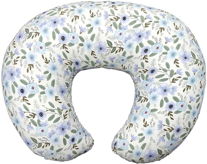 Nursing Pillow, Breastfeeding Pillow with Removable Cover, Ergonomic Breast Feeding Pillow, Baby Feeding Support Cushion for Mom Easier Breastfeeding- Original Size/Leaves