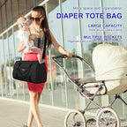 Diaper Bag Tote: Mommy Bag, Baby Bag for Boy and Girl, Mom Hospital Bag, Twins or 2 Kids Diapers Bag