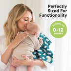 Organic Burp Cloths Baby Boy, Girl - 6-Pack Large Cotton Burping Cloths for Babies, Spit Up Rags, Super Absorbent, Ultra Soft Newborn Rag, Gender Neutral, Machine Washable, Durable (Wildscape)