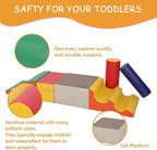 Toddler Foam Climbing Set Indoor - Kids Climb & Crawl Soft Activity Playset - Toddler Climber Gymnastics Equipment for Walking in Balance