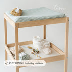 Baby Wipes Cover – Universal Size, One Size Fits All Wipes Packages | Muslin Cotton Tissue Cover for Nursery, Diaper Bag & Changing Table, Station | Gingham & Neutral Patterns (Mustard Yellow Gingham)