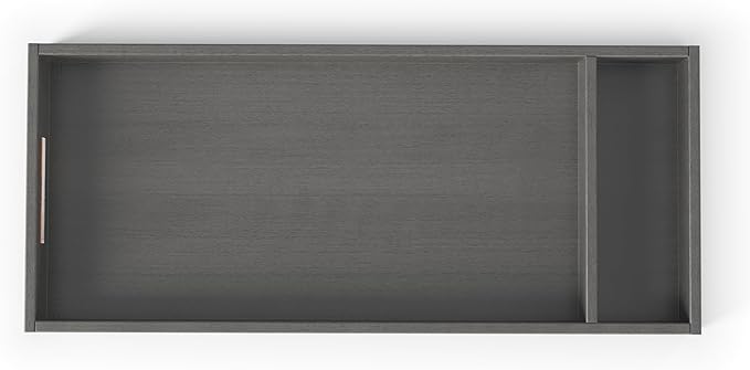 Child Craft Universal Changing Table Toppers, Attach to Dresser for Diapering Surface (Midnight Gray)