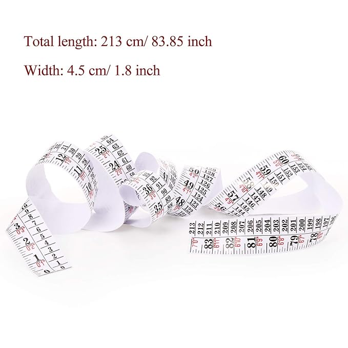 Tatuo Growth Chart Wall Labels Height Indicator Tape Ruler Growth Chart Decor Height Indicator Adhesive Ruler for Home Room Measuring(White)