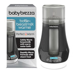 Baby Brezza Fast Baby Bottle Warmer - Baby Milk Warmer + Breastmilk Warmer Defroster – 2 Unique Temperatures for Breastmilk + Formula - Universal Fit for All Bottles, Storage Bags + Food Jars