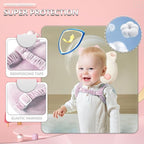 Baby Walker Head Protector Backpack Wear,Toddler Adjustable Baby Head Protection Backpack for Safety Baby Learning Walking Crawling (Cats)