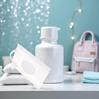 2Pcs White Baby Wipe Holder Case - Waterproof Travel Container for Wet Wipes, Portable Refillable Dispenser with Sealed Lid,On-The-Go Diaper Essentials,Keeps Wipes Moist and Fresh