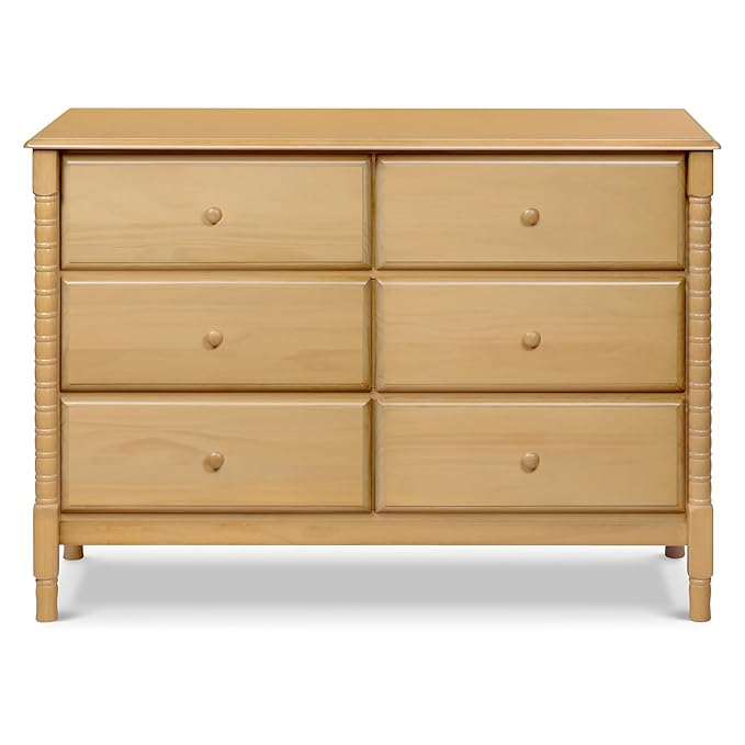DaVinci Jenny Lind Spindle 6-Drawer Dresser in Honey