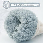 BAVST Baby Toddler Winter Mittens Girls Warm Fleece Lined Gloves Kids Sherpa Lined Mittens for Boys