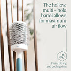 Round Brush for Blow Drying - Extra Large Ceramic Ion Thermal Barrel for Precise Styling and Maximum Volume - Lightweight Hair Brush for Smooth Manageable Hair (Bristle 3.4 in, Barrel 2.5 in)