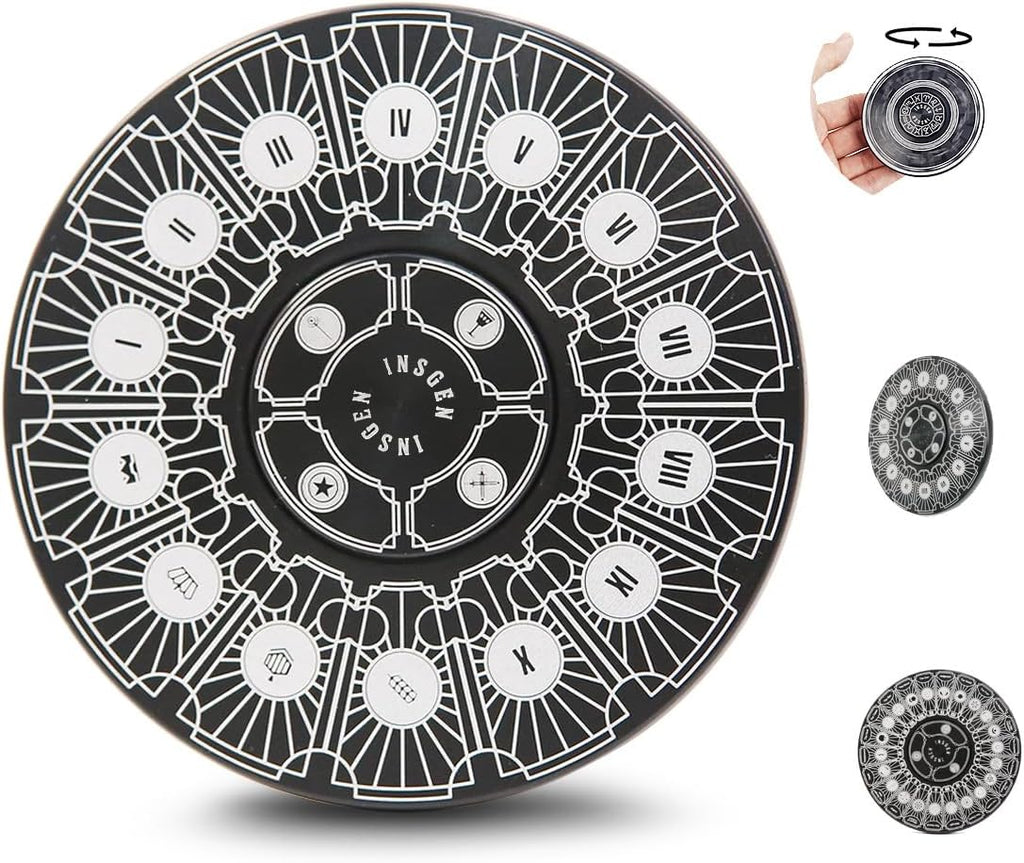 Fidget Toys Fidget Spinners for Adults, Metal Spinning Spinner Top Toy, Anxiety Toys Stress Relief Reducer, Party Favors for Kids 6+ Stuffers Tarot Constellation Spinning Tops Toys (Tarot)