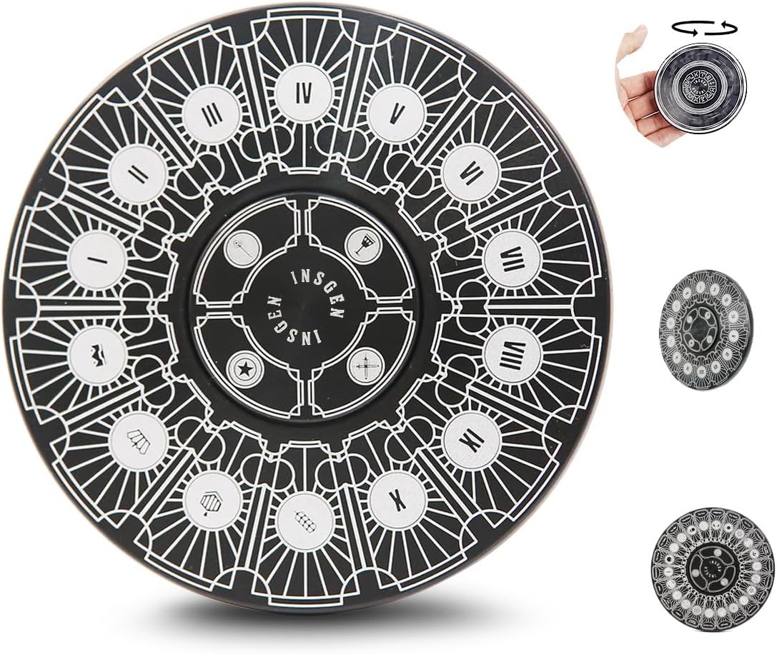 Fidget Toys Fidget Spinners for Adults, Metal Spinning Spinner Top Toy, Anxiety Toys Stress Relief Reducer, Party Favors for Kids 6+ Stuffers Tarot Constellation Spinning Tops Toys (Tarot)