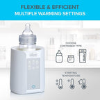 Chicco Digital Bottle Warmer & Sterilizer for Baby Bottles, Baby Food Jars, and Milk Bags | Eliminates 99.9% of Germs | 4 Heating Options | Digital Touchscreen| Automatic Shut-Off & Sound Alert