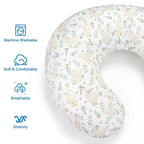 Accmor 2 Pack Nursing Pillow Covers, Stretchy Nursing Cover for Breastfeeding, Ultra Soft Comfortable Pillow Slipcover for Baby Girls Boys Newborn