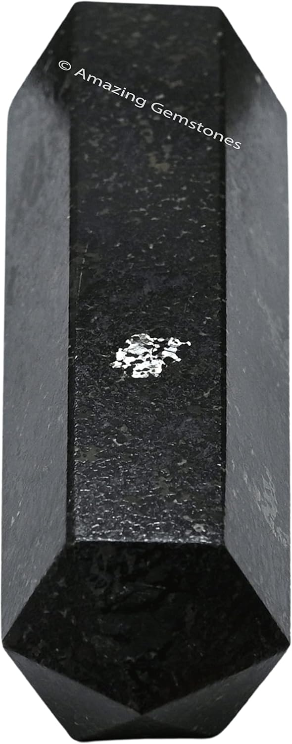 Amazing Gemstone Large Nuummite Crystal Towers ~ Natural Healing Crystal Point Obelisk for Reiki Healing and Crystal Grid (5.5 to 6 INCH)