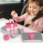 3 otters 12PCS Magnetic Building Blocks, STEM Learning Toys Magnetic Cube Kids Travel Activities with Storage Box for Girls Boys Birthday Gift (Castle)