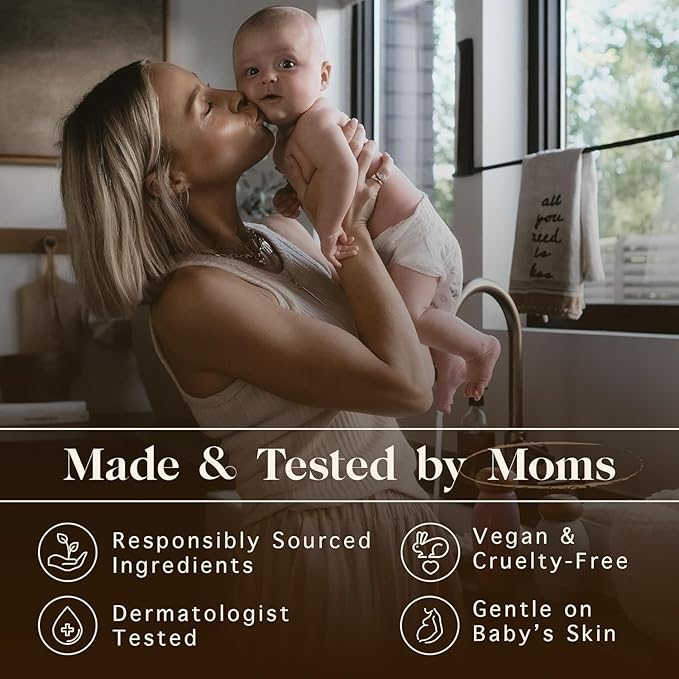 Nemah - Soothing 2-in-1 Baby Shampoo & Wash and Calming Body Lotion, a Moisturizer for Babies & Toddlers, Plant-Derived, Vegan & Gluten-Free